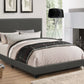 Boyd Eastern King Upholstered Bed With Nailhead Trim Charcoal - 350061KE A-Z Store Nadia
