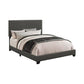 Boyd Twin Upholstered Bed With Nailhead Trim Charcoal - 350061T A-Z Store Nadia