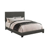 Boyd Twin Upholstered Bed With Nailhead Trim Charcoal - 350061T