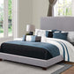 Boyd Eastern King Upholstered Bed With Nailhead Trim Grey - 350071KE A-Z Store Nadia