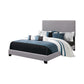 Boyd Queen Upholstered Bed With Nailhead Trim Grey - 350071Q A-Z Store Nadia