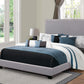 Boyd Eastern King Upholstered Bed With Nailhead Trim Grey - 350071KE A-Z Store Nadia