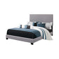 Boyd Full Upholstered Bed With Nailhead Trim Grey - 350071F A-Z Store Nadia