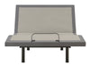Clara Eastern King Adjustable Bed Base Grey And Black - 350131KE