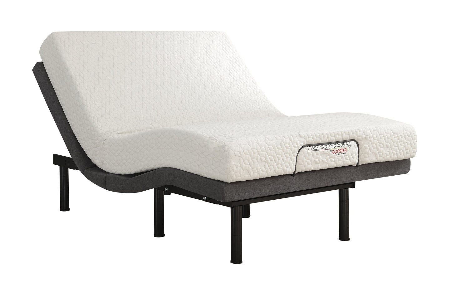 Negan Twin XL Adjustable Bed Base Grey And Black - 350132TL A-Z Store Nadia