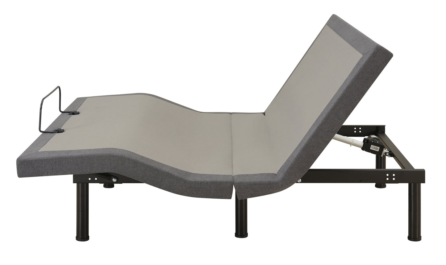 Negan Twin XL Adjustable Bed Base Grey And Black - 350132TL A-Z Store Nadia