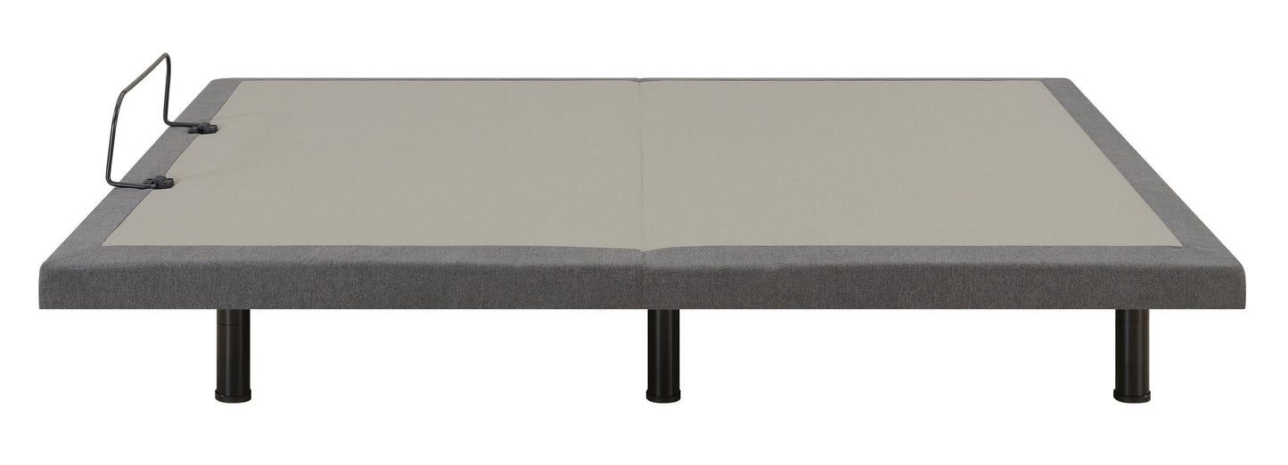 Negan Full Adjustable Bed Base Grey And Black - 350132F A-Z Store Nadia
