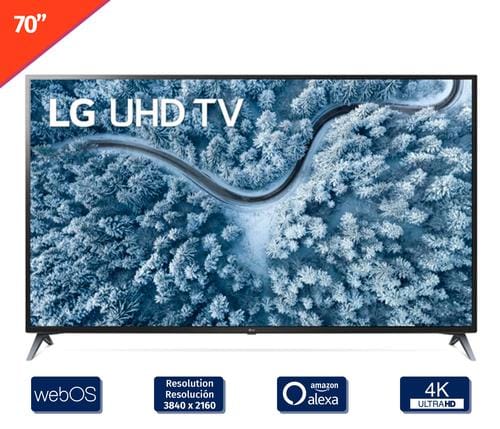 LG 70 inch Smart LED 4K UHD TV 70UP7070PUE  A screen that stands out with its high definition in bright colors, high contrast and impeccable details-445066