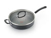 T-Fal Deep Pan 5.5 Qt  This titanium pan is non-stick and has a Thermo-Spot heat indicator, that becomes red when the pan is pre-heated, as well as a technology-99254