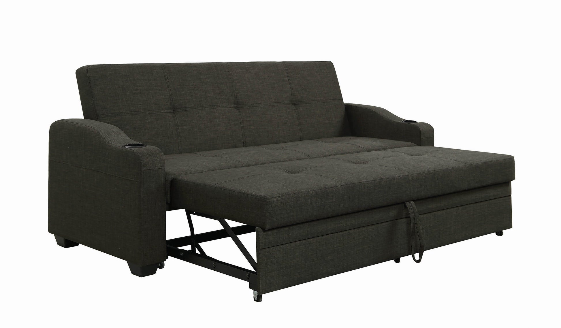 Miller Upholstered Sleeper Sofa Bed Charcoal Grey Collection: Miller SKU: 360063 coastmega