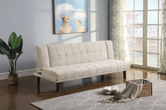 Joan Upholstered Sofa Bed Beige Collection: Joan SKU: 360104 coastmega