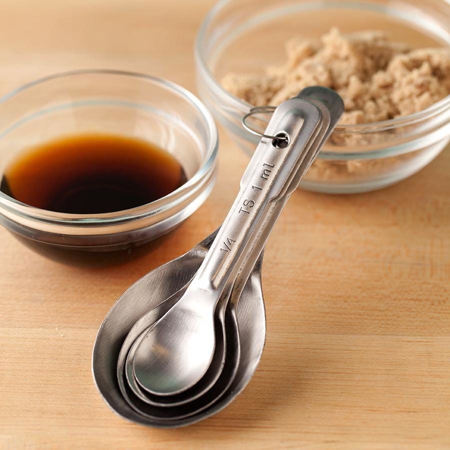 Royal Industries Measuring Spoons, Stainless Steel These spoons are the perfect solution for any busy kitchen or catering service, and their incredible value makes them a steal-ROYMS Hannah's Variety Store
