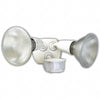 Designer Edge 240 Watt Security Light Halogen and incandescent adjustable beam security lights project a bright, even light over a widespread area.Incandescent lights can withstand inclement weather, heavy rainfall, and dense fog-L6001WH
