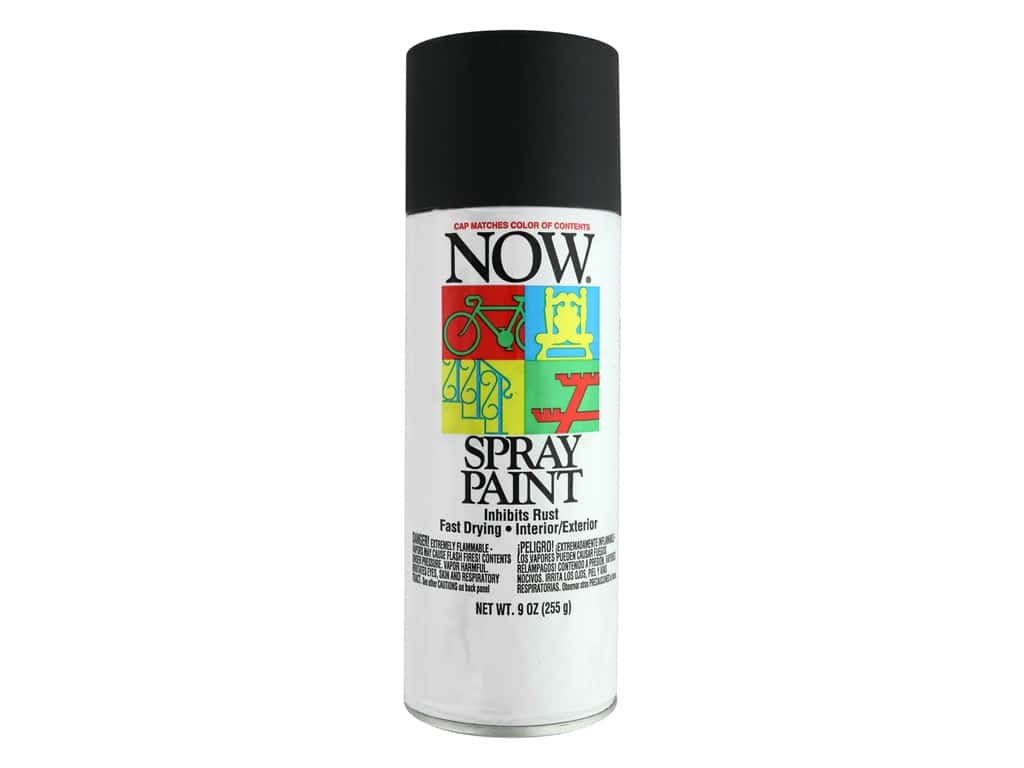 Krylon Now Black Spray Paint, Permanent, Multipurpose - MISB175