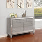 Leighton 7-Drawer Dresser Metallic Mercury Collection: This Stunning Dresser Instantly Dresses Up A Bedroom, Spacious Drawers Allow Plenty Of Space To Store. Leighton SKU: 204923 coastmega