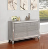 Leighton 7-Drawer Dresser Metallic Mercury Collection: This Stunning Dresser Instantly Dresses Up A Bedroom, Spacious Drawers Allow Plenty Of Space To Store. Leighton SKU: 204923