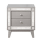 Leighton 2-Drawer Nightstand Metallic Mercury Collection: This 2-Drawer Nightstand Is Great For A Stylish Bedroom, This Transitional Two-Drawer Night Stand Is Full Of Chic Details. Leighton SKU: 204922 coastmega