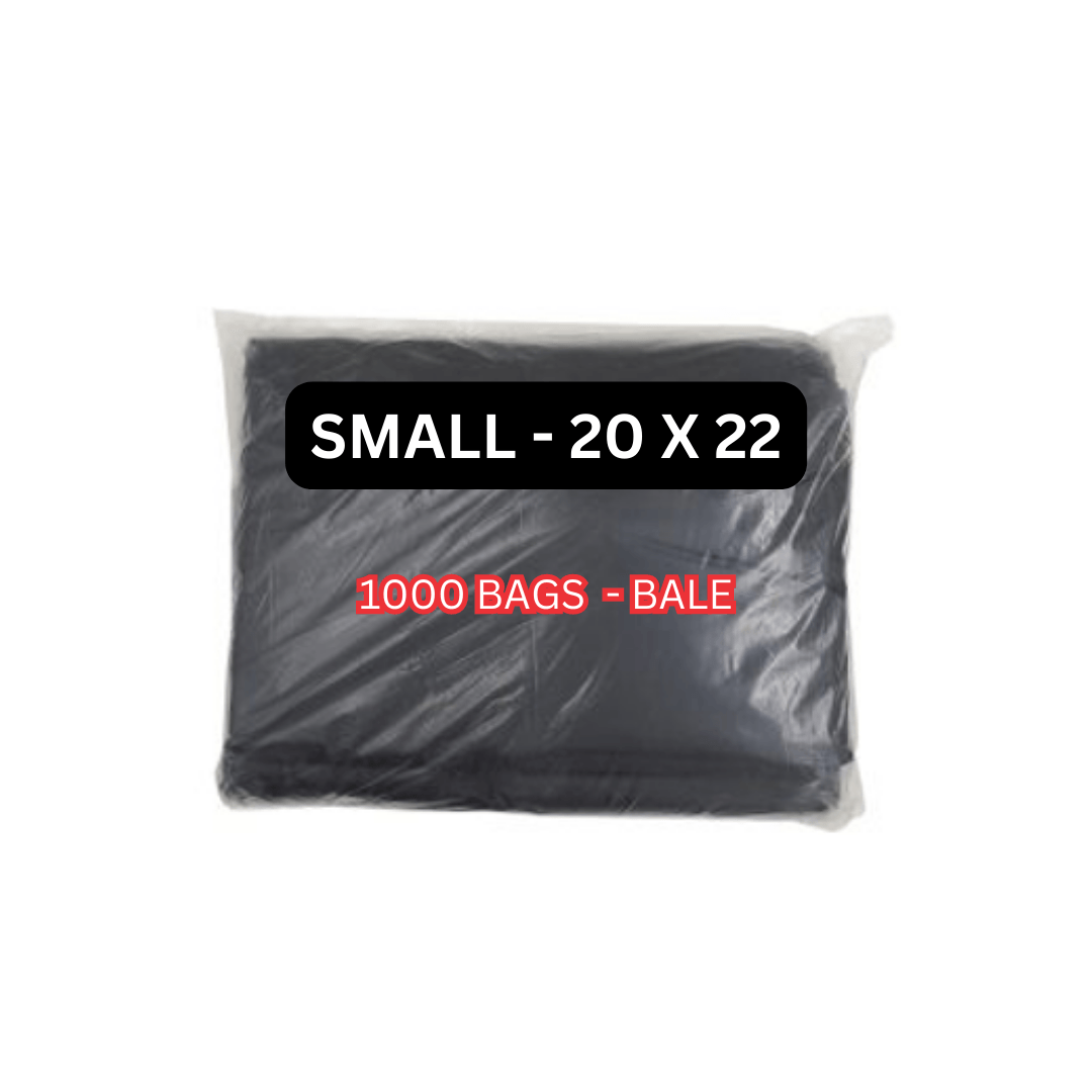 Mega Luxe Garbage Bags, ideally for cleanup jobs all around the home or office with strength and large capacity - Black.(Small, Medium, Large, Jumbo) - GB0004 ebuystt