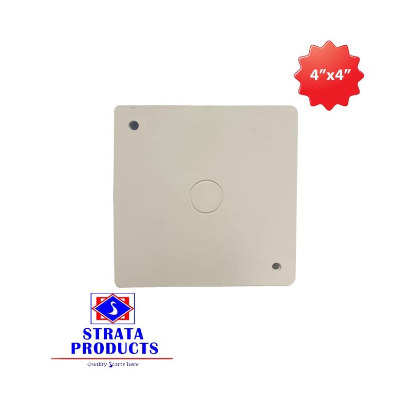 Strata 4 Inches x 4 Inches Switch Box Cover - AIJ3004-1