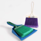 Eterna Little Broom with Dust Pan (Scoop), Dust Pan Set Nesting Tiny Cleaning Broom. Ideal for Table, Desk, Vehicles, Countertop, Key Board, Cat, Dog, Other Pets and More – GP40 MEGA