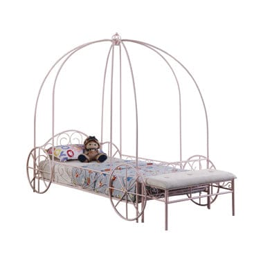 Massi Twin Canopy Bed Powder Pink - 400155T A-Z Store Nadia