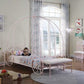 Massi Twin Canopy Bed Powder Pink - 400155T A-Z Store Nadia