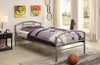 Baines Twin Metal Bed With Arched Headboard Silver - 400159T