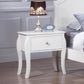 Dominique Twin 4PC Panel Bed Set White - SETT4P400561 COSMEGA