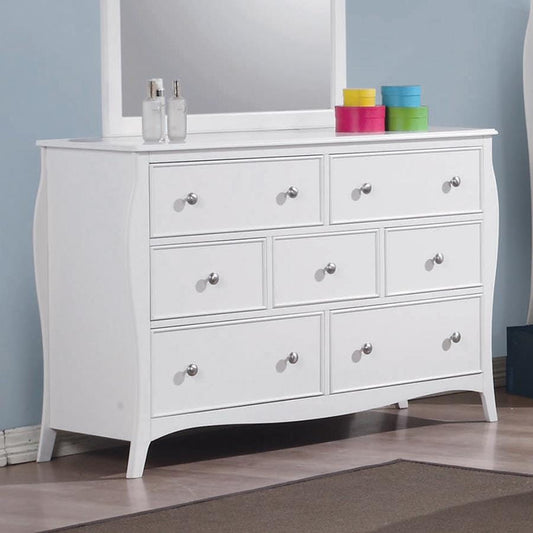 Dominique Twin 4PC Panel Bed Set White - SETT4P400561 COSMEGA
