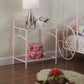 Massi 1-Shelf Nightstand With Glass Top Powder Pink - 401152 A-Z Store Nadia