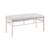 Massi Tufted Upholstered Bench Powder Pink - 401156