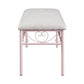 Massi Tufted Upholstered Bench Powder Pink - 401156 A-Z Store Nadia