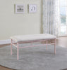 Massi Tufted Upholstered Bench Powder Pink - 401156