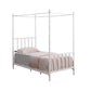 Betony Twin Canopy Bed White - 406055T A-Z Store Nadia