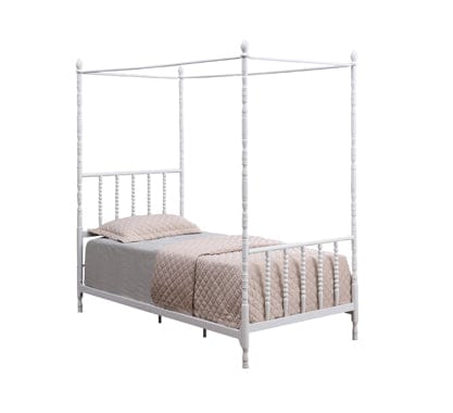 Betony Twin Canopy Bed White - 406055T