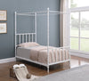 Betony Twin Canopy Bed White - 406055T
