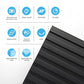 Art3d Slat Wall Panel, 3D Fluted Textured Panel 12-Tile 19.7 x 19.7in. - Black MEGA