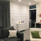 Art3d White Wall Panels Modern 3D Wall Decor, Moon Surface Design, 12 Tiles 32 SF MEGA