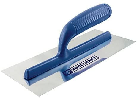 Toolcraft 11inch long, 5" wide Stainless Steel, Heavy Duty Finishing Trowel with Plastic Handle. Ideal for Construction, Concrete Plastering, Drywall, DIY projects, Tiling and more. -TC4255 ebuystt