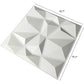 Art3d Textures 3D Wall Panels White Diamond Design Pack of 12 Tiles 32 Sq Ft (PVC) MEGA