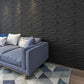 Art3d PVC Wave Board Textured 3D Wall Panels, Black, 19.7" x 19.7" (12 Pack) MEGA