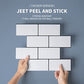 Art3d Peel and Stick Backsplash, 14x12 Subway Tiles, White Faux Ceramic Tiles (10 Tiles, Thicker Version) MEGA