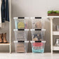 IRIS USA TB Clear Stack & Pull Storage Box, 5 Qt, 10 Count ebuystt