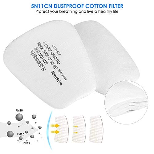 HAOX Reusable Gas Mask with Filter, Full Face Respirаtor Organic Vapor Cover Mask, Dustproof Face Cover for Paint Spray, Chemical Work Protection-B088JZTTD4 ebuystt