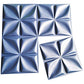 Art3d Navy Blue 3D Wall Panel PVC Flower Design Cover 32 Sqft, for Interior Wall Decor in Living Room,Bedroom,Lobby,Office,Shopping Mall MEGA