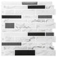 Art3d 11.8"x 11.8" Peel and Stick Vinyl Tiles, Self Adhesive Removable Stick On Kitchen Backsplash, Marble White (10-Sheet) MEGA