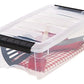 IRIS USA TB Clear Stack & Pull Storage Box, 5 Qt, 10 Count ebuystt