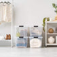 IRIS USA TB Clear Stack & Pull Storage Box, 5 Qt, 10 Count ebuystt