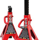 BIG RED AT42002R Torin Steel Car Jack Stands: 2 Ton (4,000 lb) Capacity, Red, 1 Pair EBUYSTT