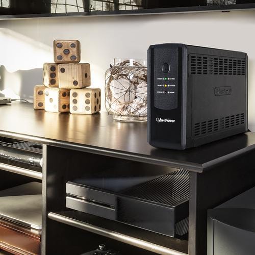 Cyber Power Ups System Backup System A compact UPS with standby topology, the CyberPower provides battery backup using simulated sine wave output  -387666